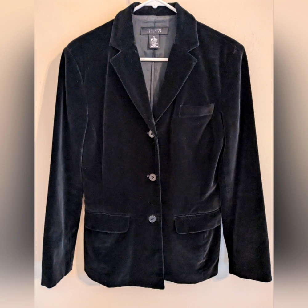 The Limited Stretch Velvet Blazer